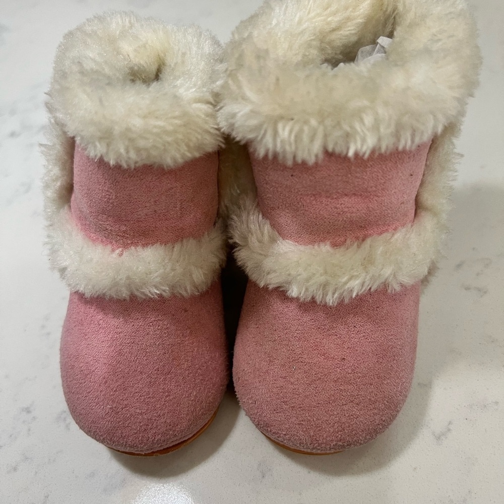 Cozy Pink Kids Boots - Picture 2 of 8